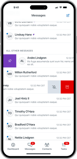 A standard login screen with two options on a Total Expert branded blue gradient background.